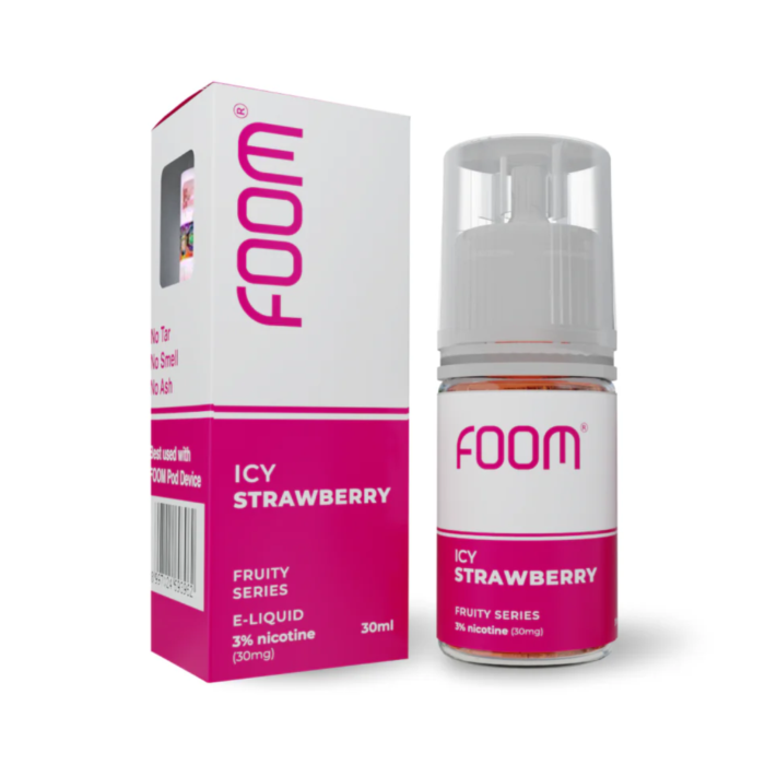 Foom Liquid Icy Strawberry Rokok Elektrik 