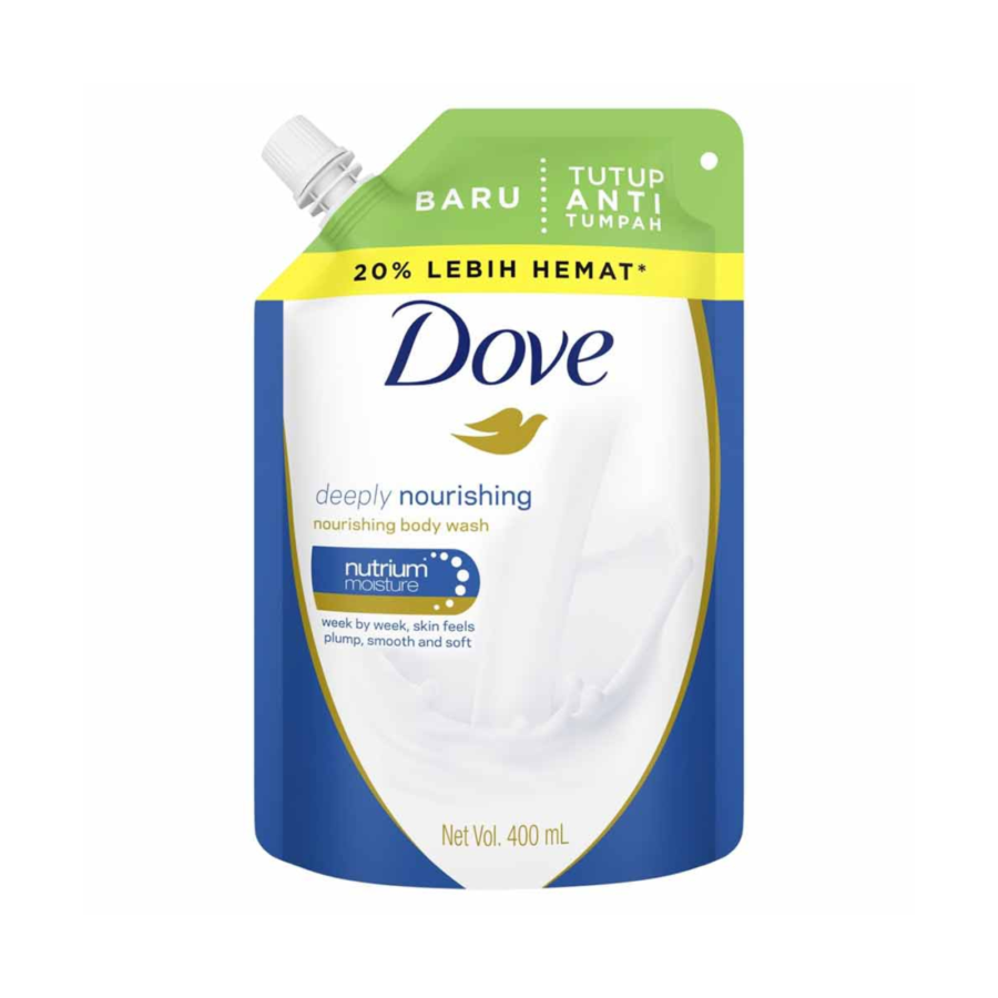 Dove Serum Body Wash Moisture Renew Pouch 400ml