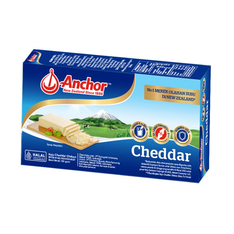 Anchor Cheddar Keju Block 150gram