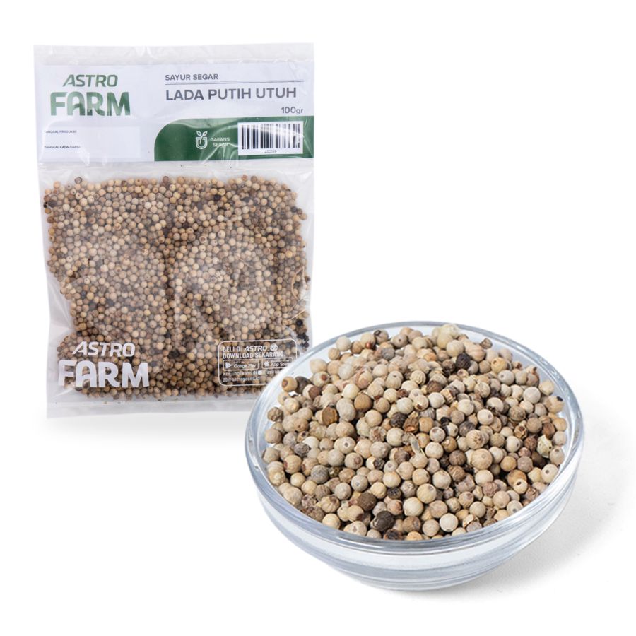 Lada Putih Utuh Astro Farm 100gram
