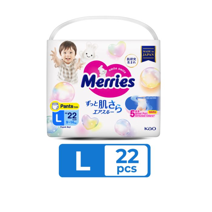 Merries Premium Diapers Pants L22
