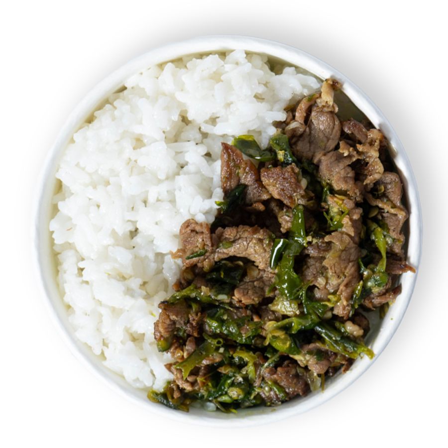 Nasi Dendeng Cabe Ijo