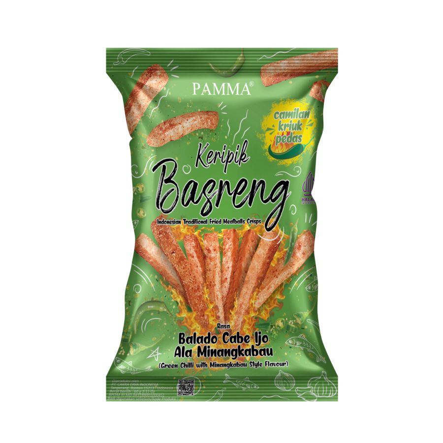Pamma Basreng Cabe Ijo 60gram