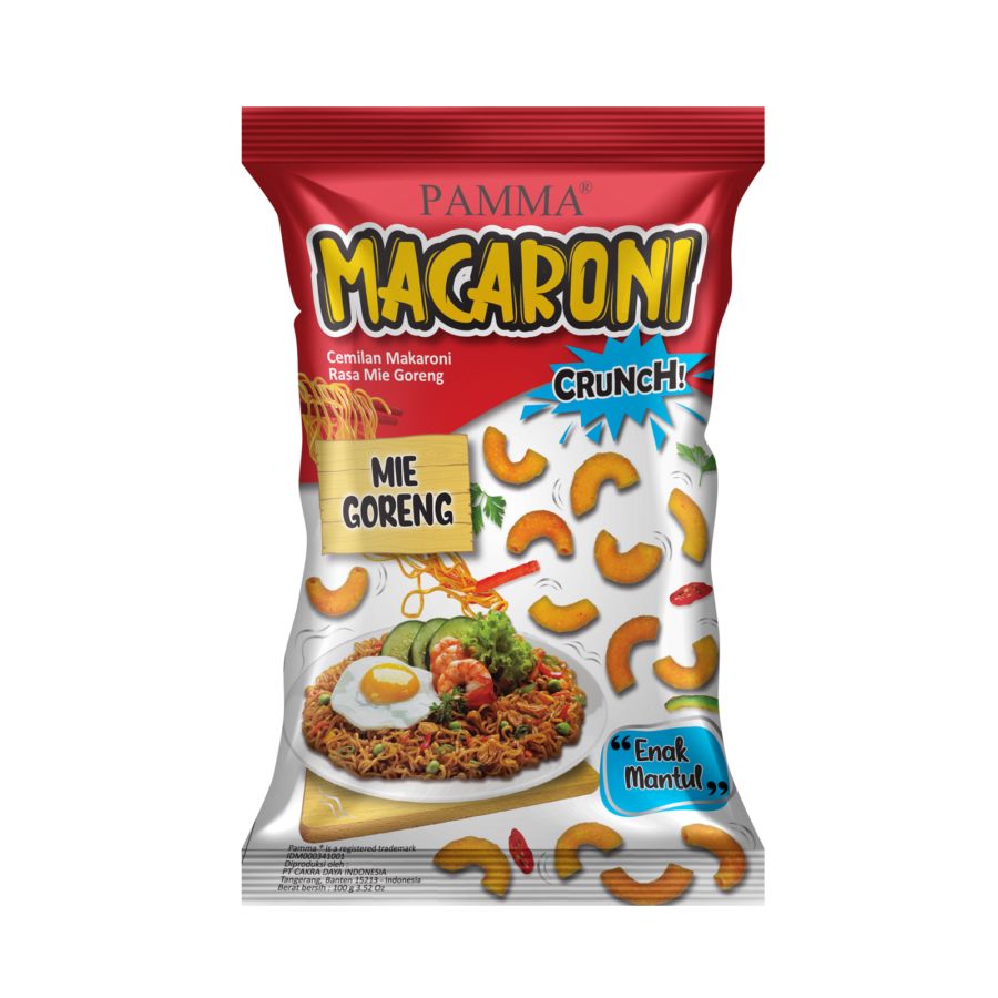 Pamma Macaroni Crunch Rasa Mie Goreng 100gram