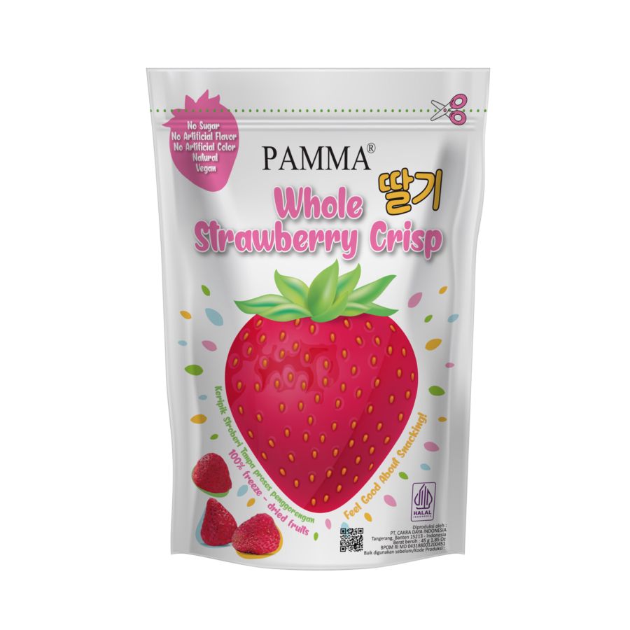 Pamma Whole Strawberry Crisp 45gram