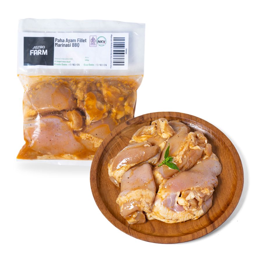 Paha Ayam Fillet Marinasi BBQ Astro Farm 450-550gram 1pcs