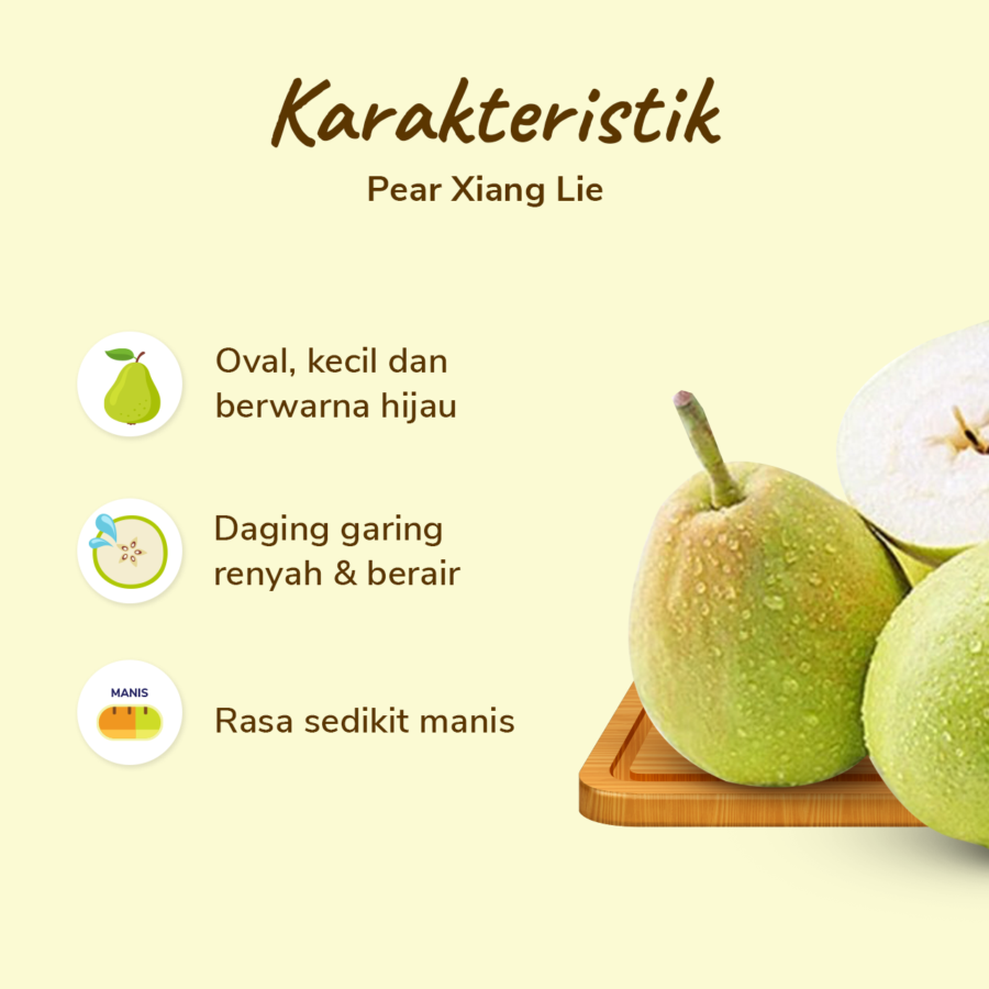 Pear Xiang Lie Astro Farm pack 2-3 pcs 200-250 gram