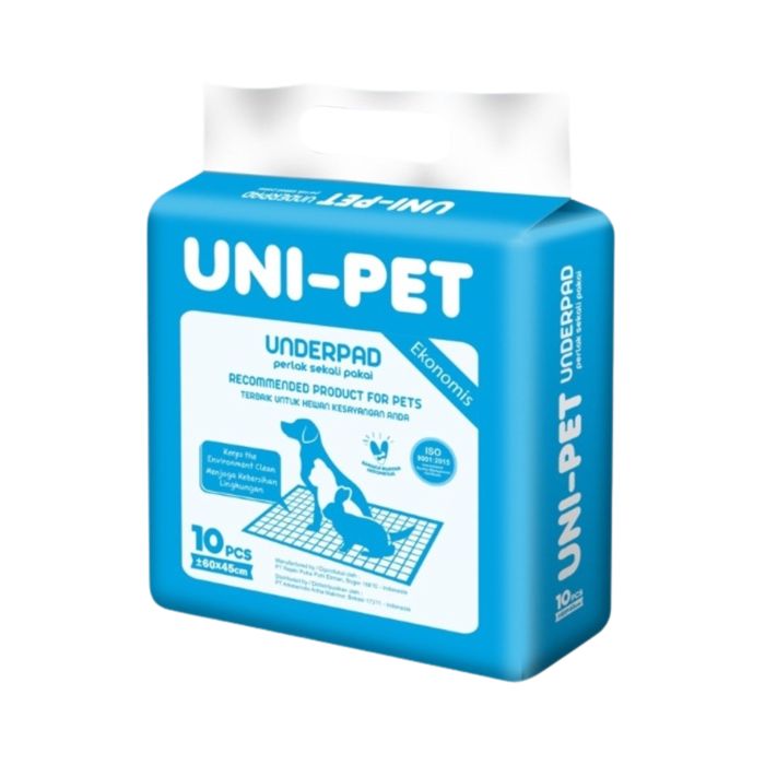 UNIPET Underpad Perlak Alas Hewan Anjing Kucing Kelinci 60x45 Cm