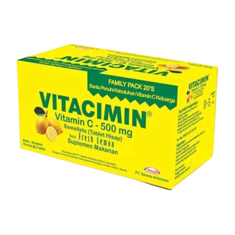 Vitacimin Vitamin C Hisap Rasa Jeruk 20 Tablet 1box