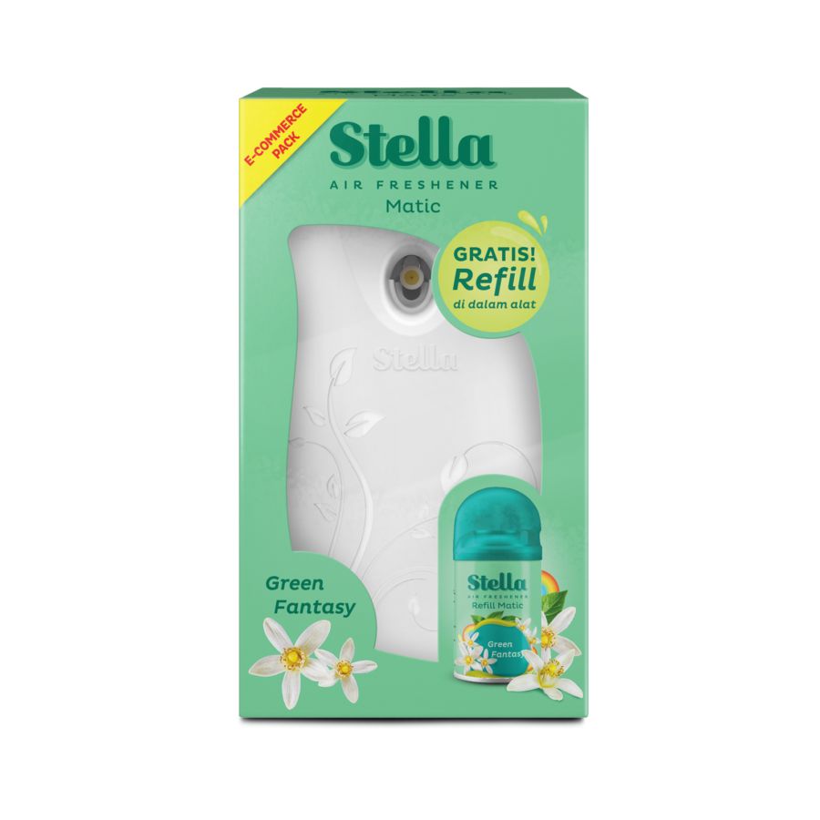 Stella Air Freshener Matic Green Fantasy Pengharum Ruangan 1pack