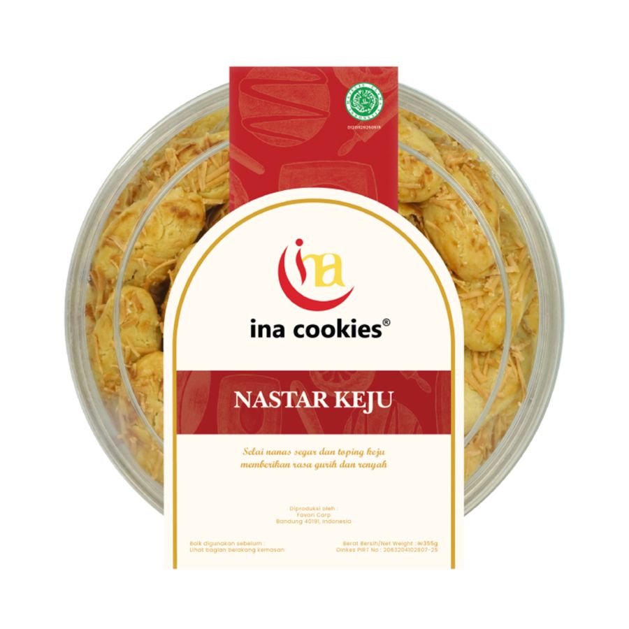 Ina Cookies Kue Kering Premium Nastar Keju - Reguler