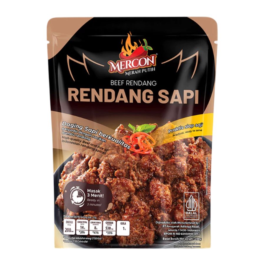 Mercon Merah Putih Rendang Sapi 150gram