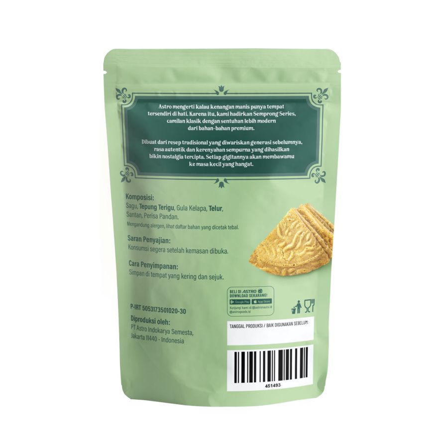 Semprong Pandan Delight Astro Goods 60gram
