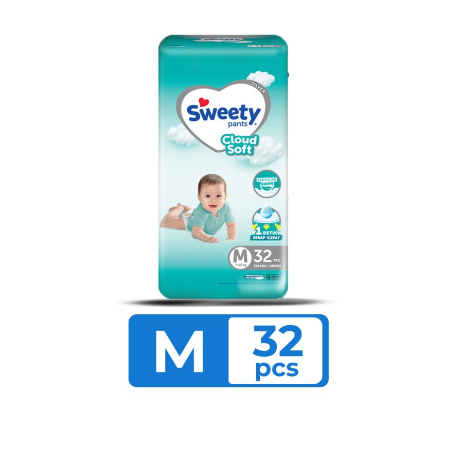 Sweety Silver Cloud Soft Diapers Pants M32 1pack