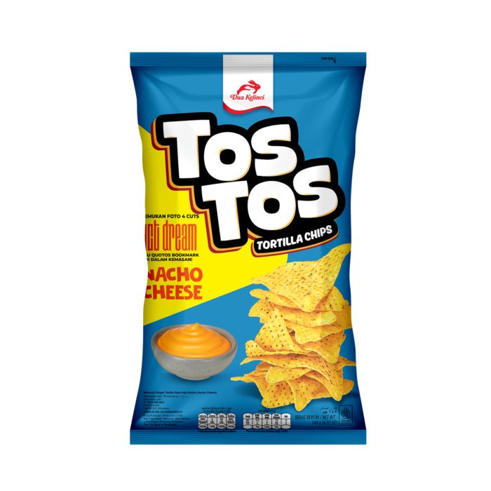 Dua Kelinci Tos Tos Nacho Cheese Tortilla Chips
