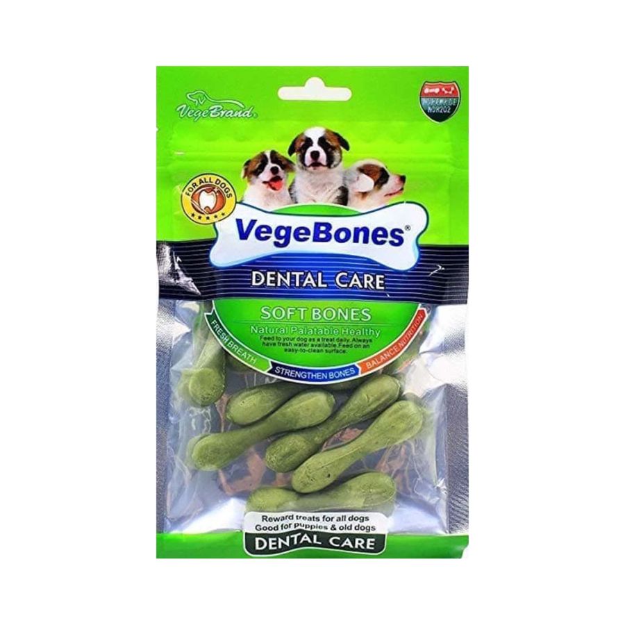 Vegebones Dental Care Soft Bones Snack Anjing 60gram