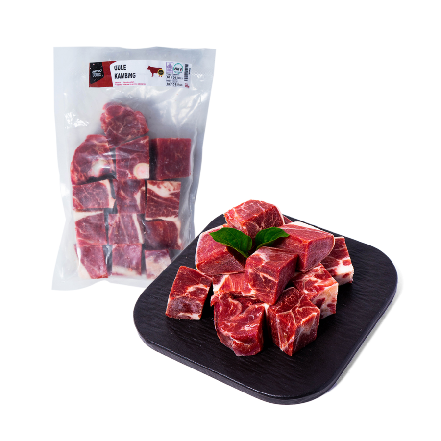 Daging Gule Kambing dengan Tulang Astro Farm 500gram