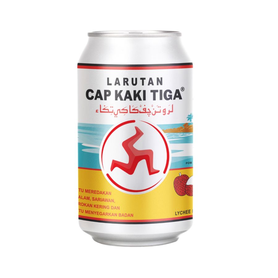 Larutan Cap Kaki Tiga Leci 320ml