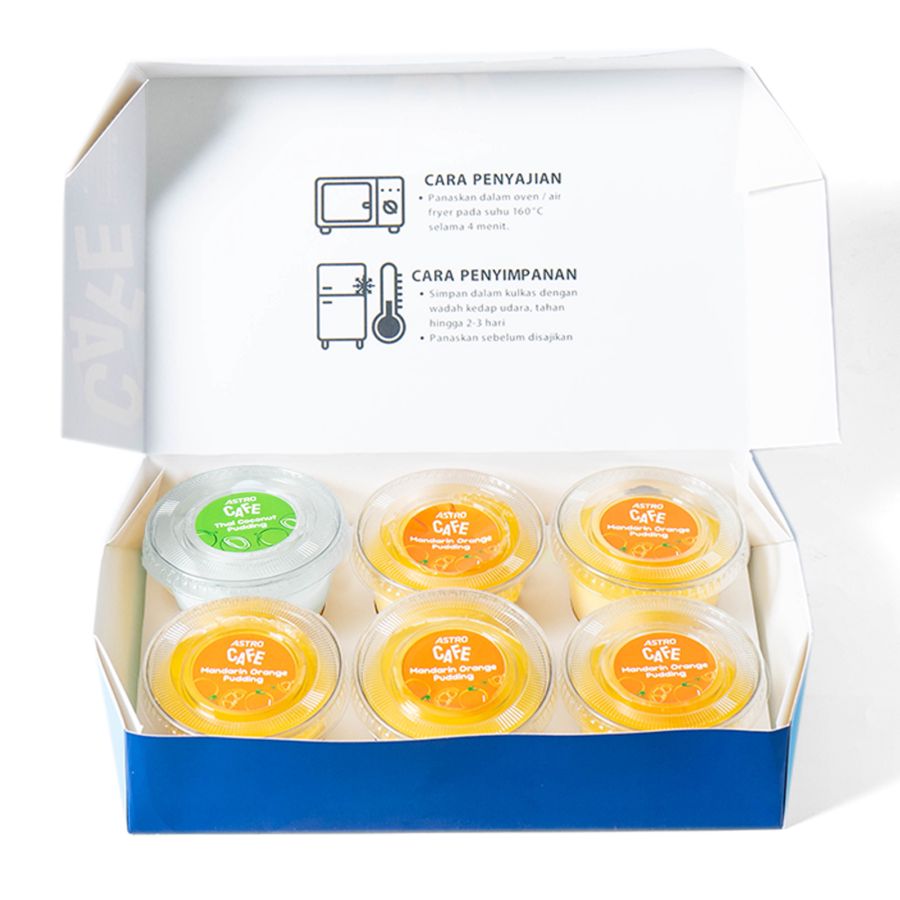 Pudding Delight Hampers (1 Coconut + 5 Orange)