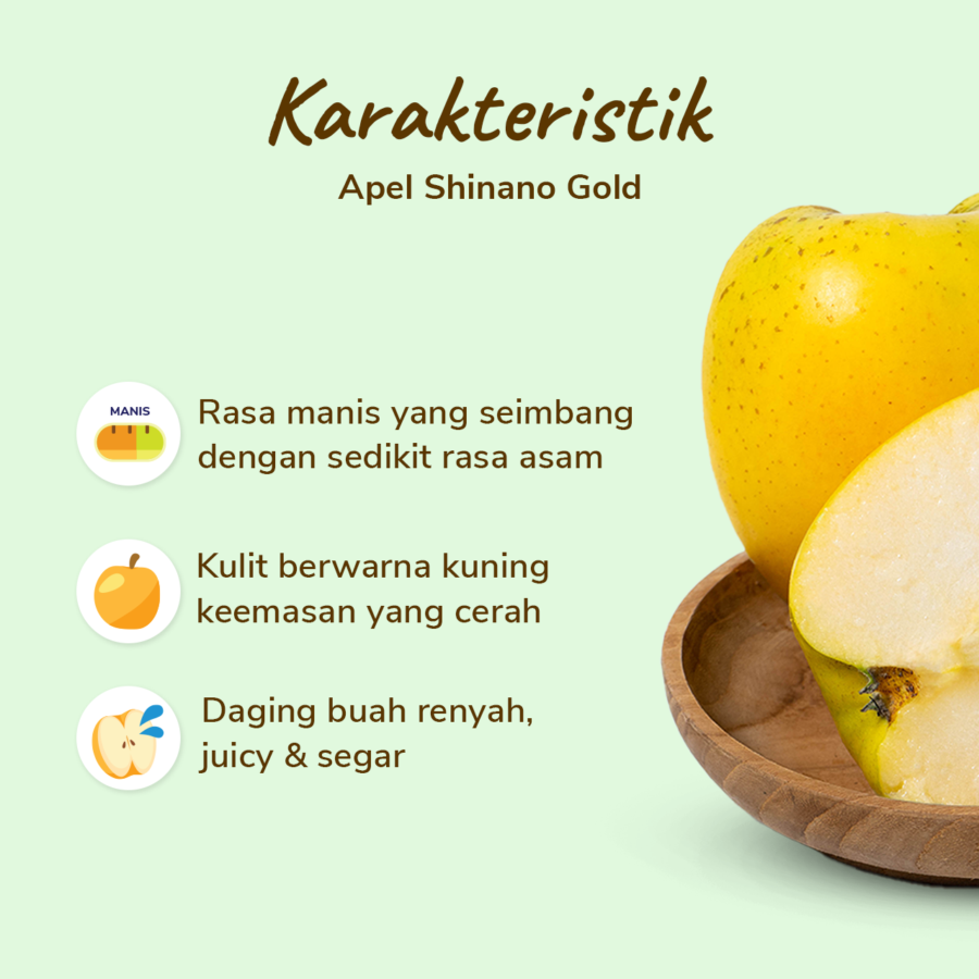 Apel Shinano Gold Astro Farm 1 pcs 420-500 gram 1pcs