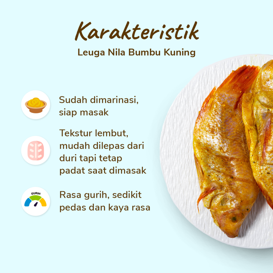Leuga Nila Bumbu Kuning 420-550gram