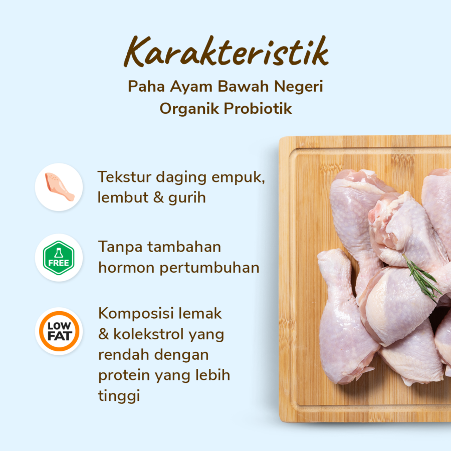 Paha Ayam Bawah Negeri Organik Probiotik Astro Farm 600gram