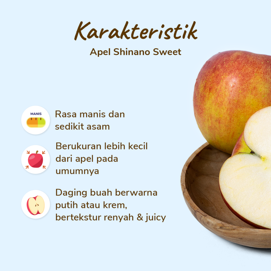Apel Shinano Sweet Astro Farm 1 pcs 420-500 gram