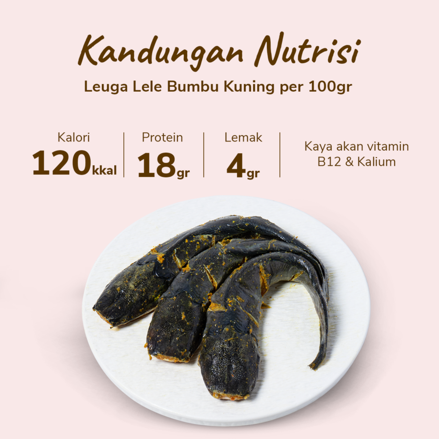 Lele Bumbu Kuning Leuga 450-550gram