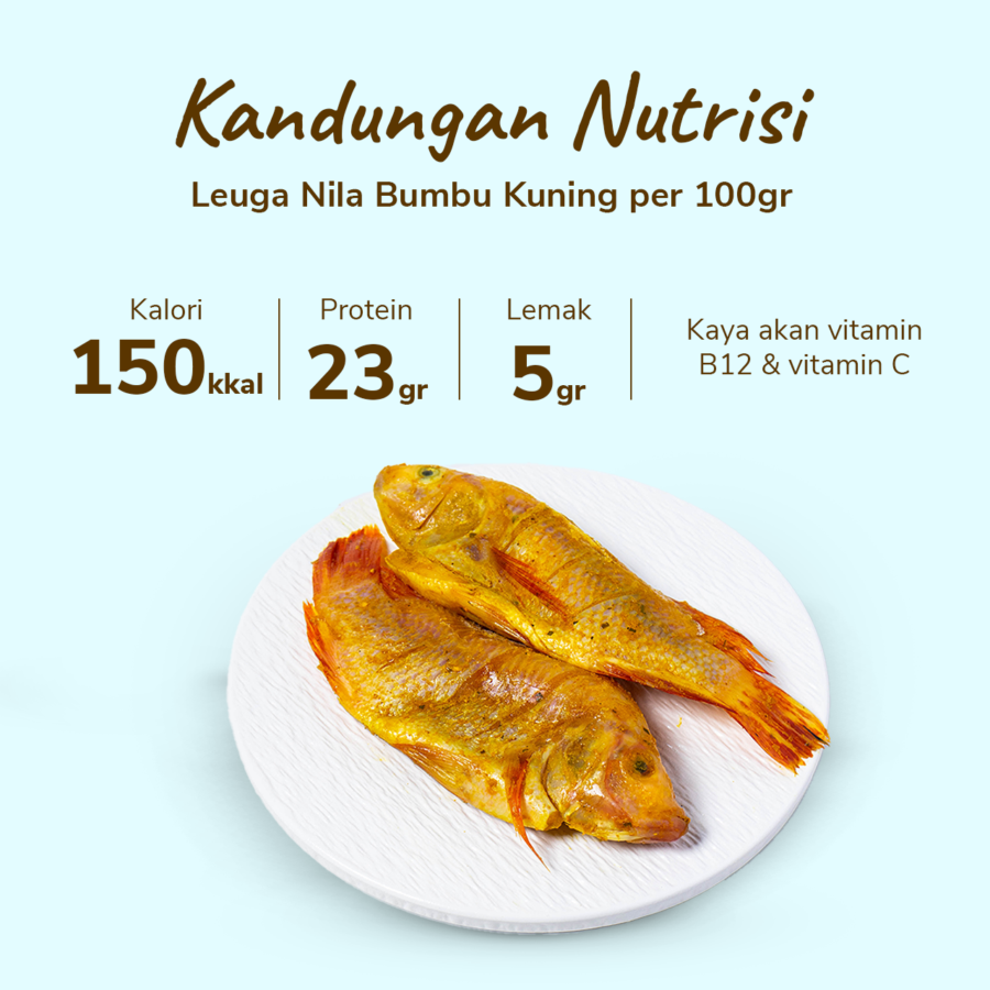 Leuga Nila Bumbu Kuning 420-550gram