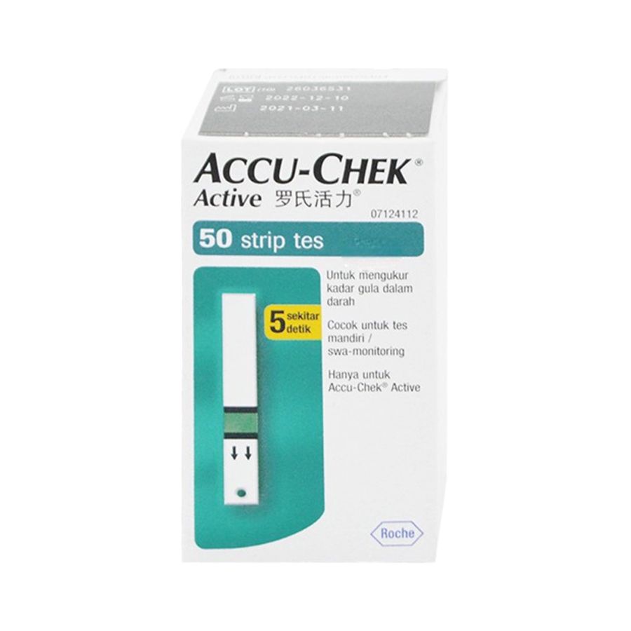 Accu-Chek Active Strip Gula Darah 50 Test 50strips