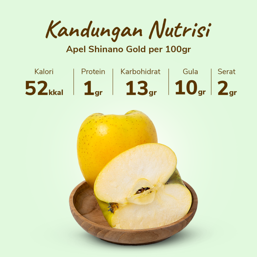 Apel Shinano Gold Astro Farm 1 pcs 420-500 gram 1pcs