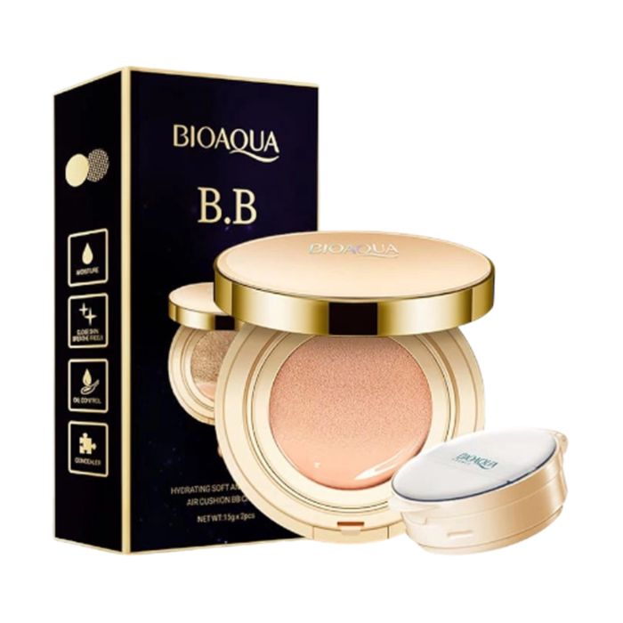 BIOAQUA Hydrating Soft and Flawless Ivory Air Cushion BB Cream