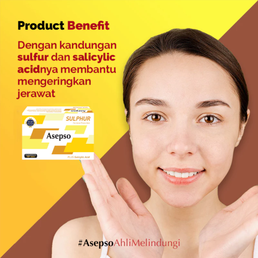 Asepso Sulphur Barsoap 80gram