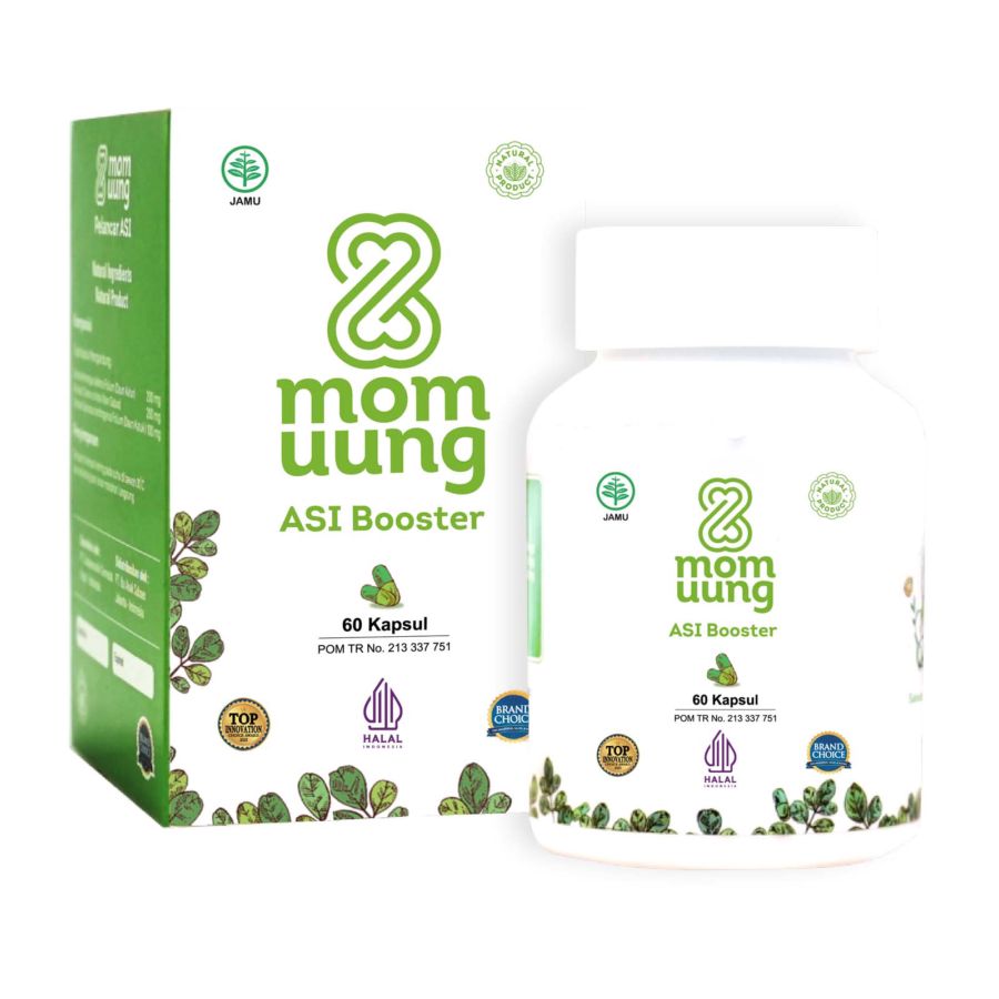 Bundling Mom Uung Asi Booster 60 Kapsul Free Asi Bag+Pouch 1pack