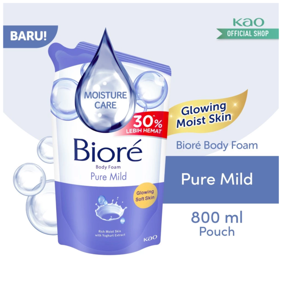 Biore Pure Mild Body Foam 800ml