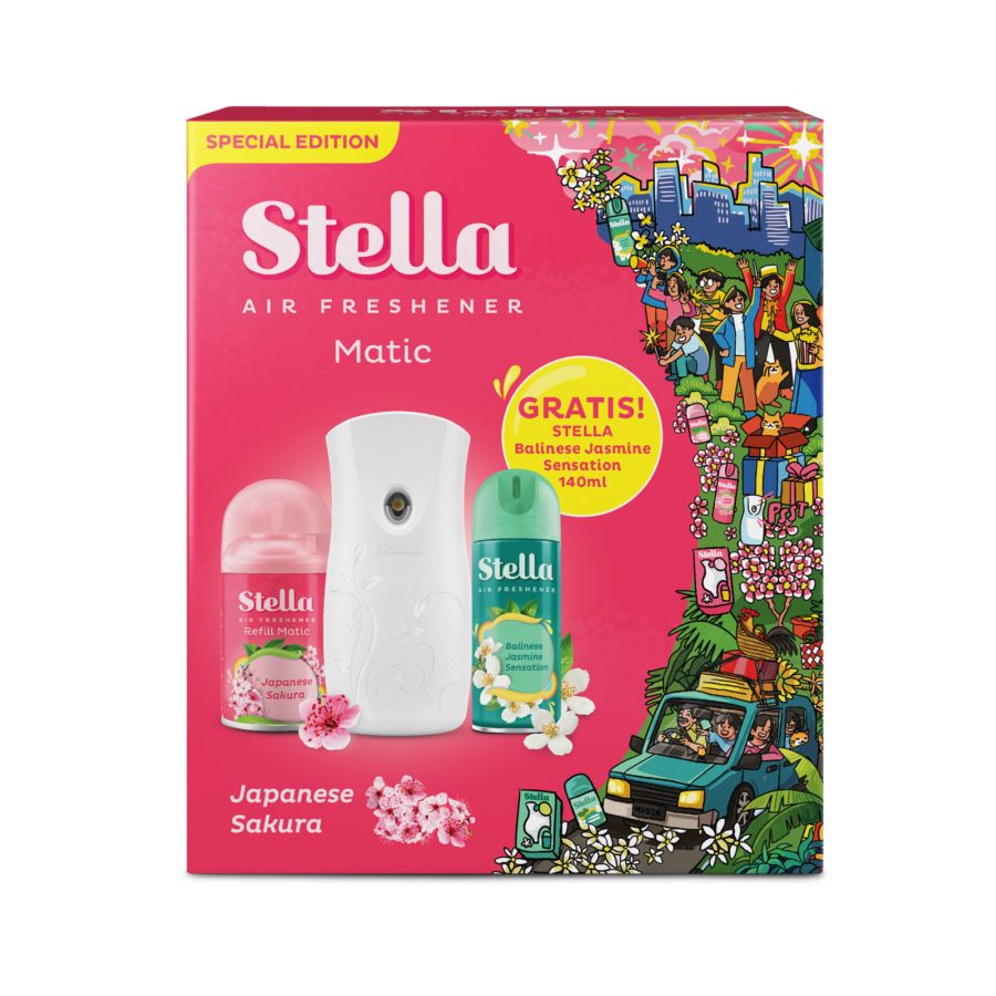 Stella Air Freshener Matic Japanese Sakura Pengharum Ruangan 1pack