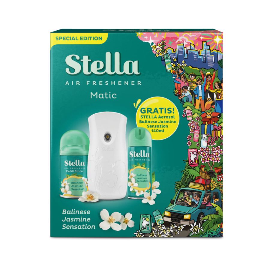 Stella Matic Balinese Jasmine Device + Refill Pengharum Ruangan 1pack