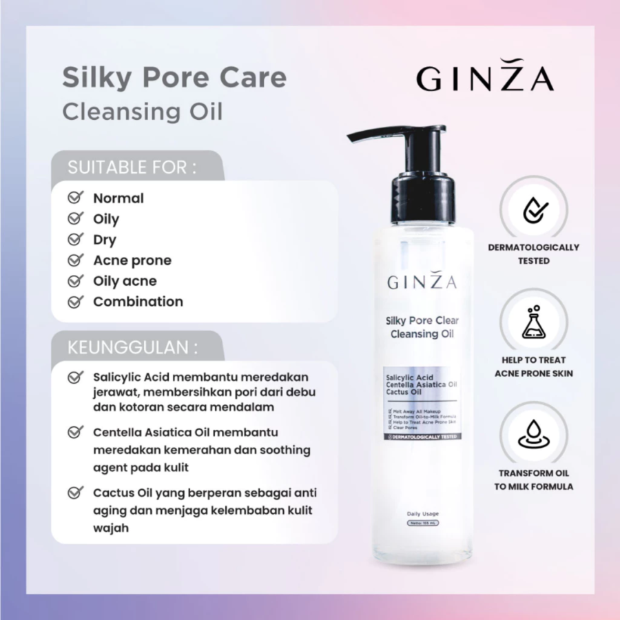 Ginza Sily Pore Clear Cleansing Oil 155ml