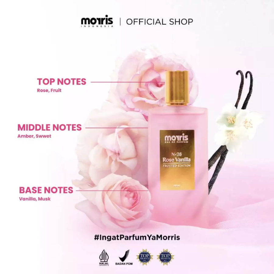 Morris Eau De Parfum Frosted Edition Rose Vanilla 100ml