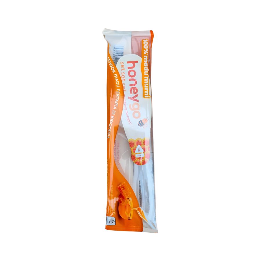 Honey Go Dengan Sendok Madu Murni Box 12sachets