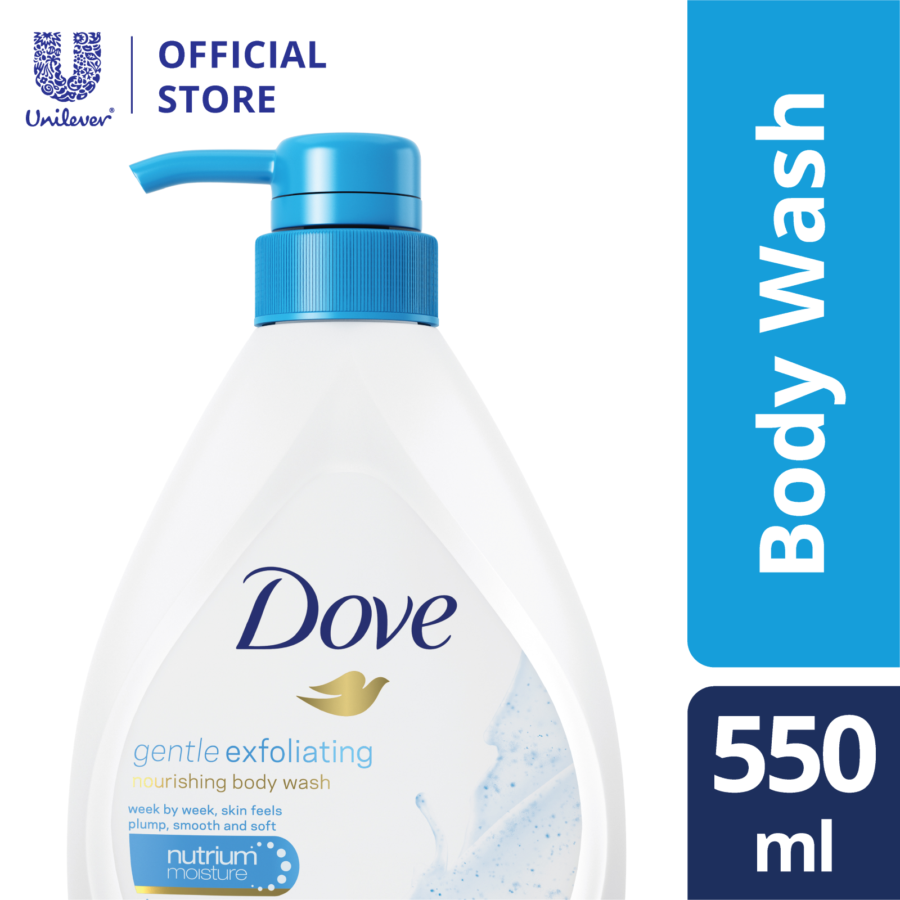 Dove Gentle Exfoliating Nourishing Body Wash 550ml