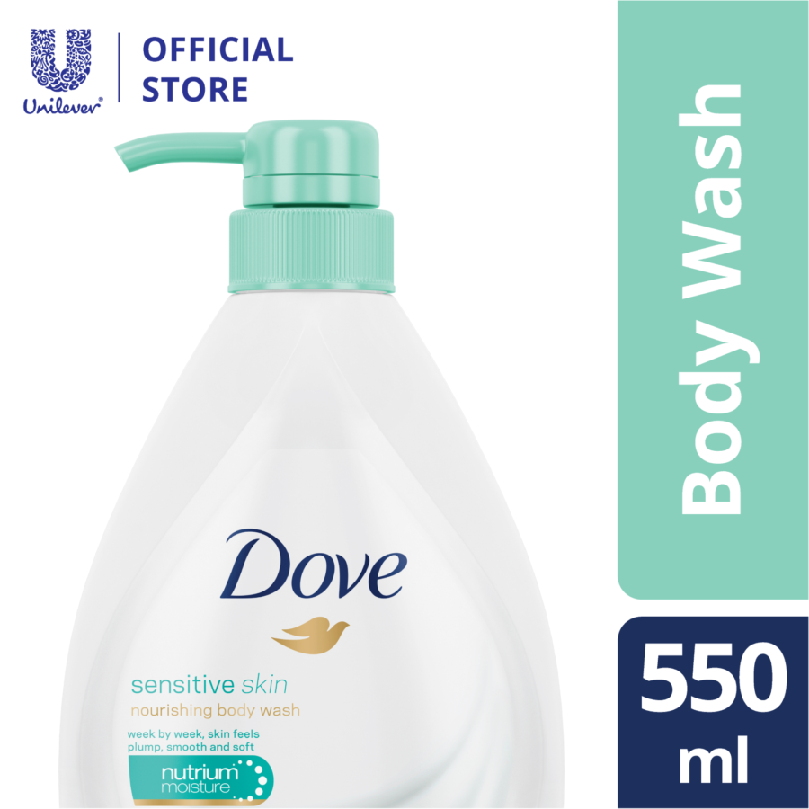 Dove Sensitive Skin Nourishing Body Wash 550ml