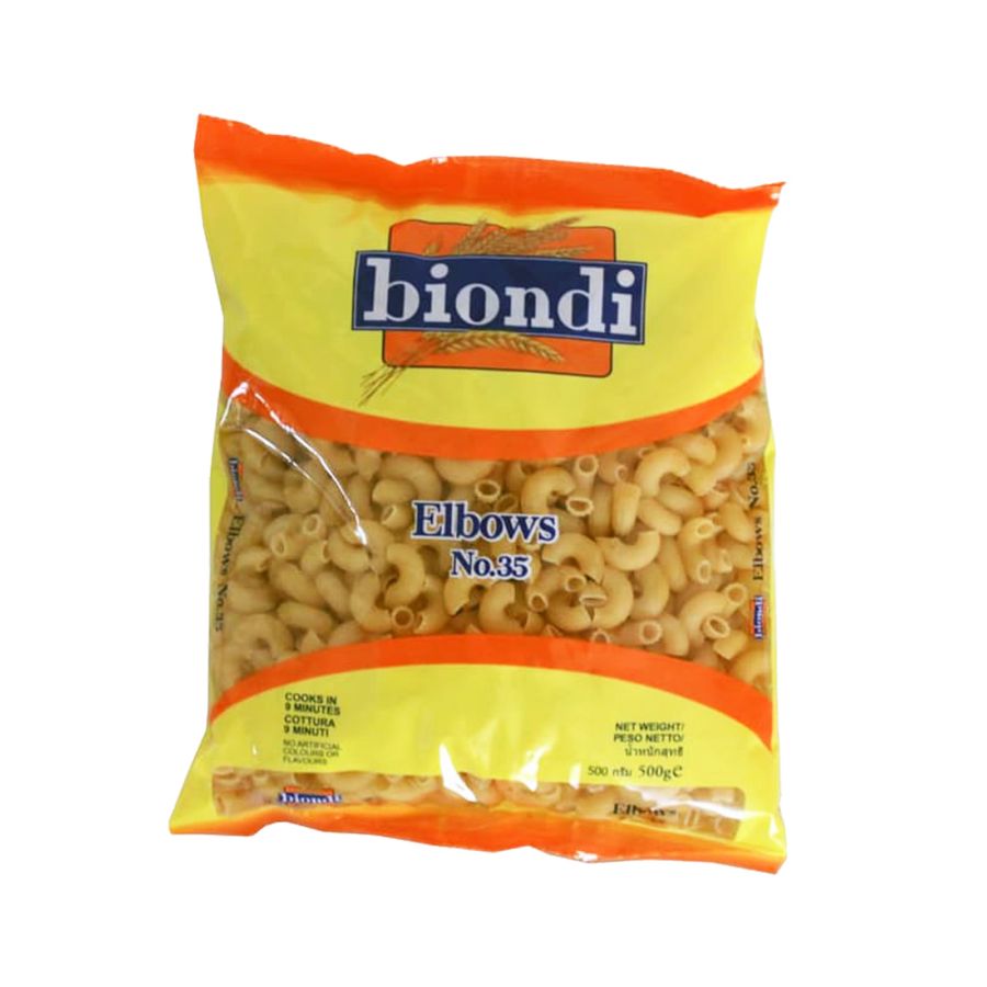 Biondi Short Pasta Elbows No 35 500gram