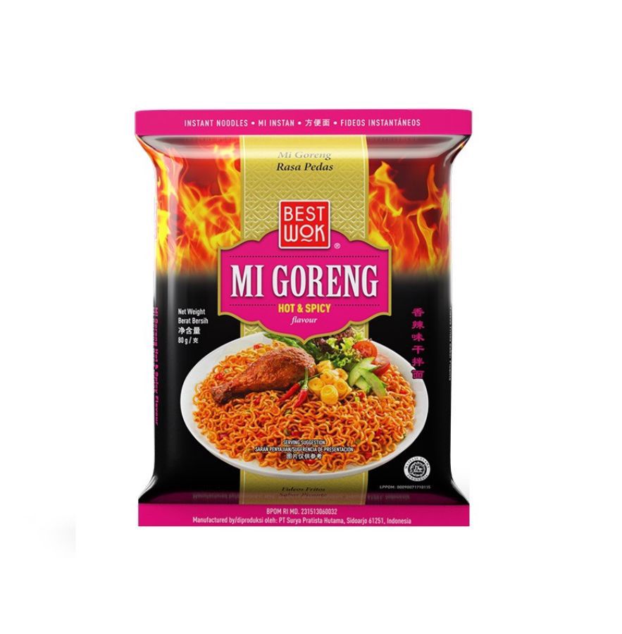 [Bundling 3] Best Wok Mi Goreng Hot & Spicy 80 gram