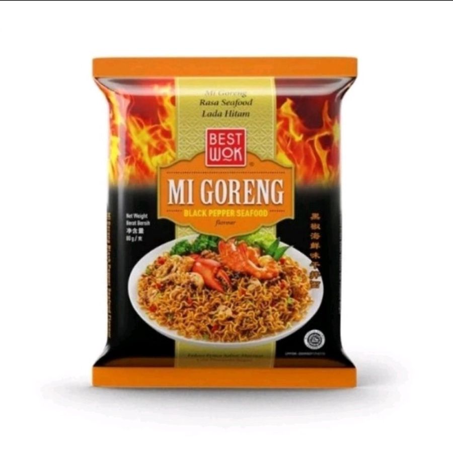 [Bundling 3] Best Wok Mie Goreng Black Pepper Seafood 80 gram