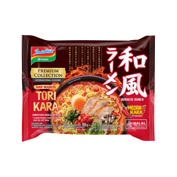 [Bundling 3] Indomie Mie Instant Premium Japanese Tori Kara Ramen 89 gram