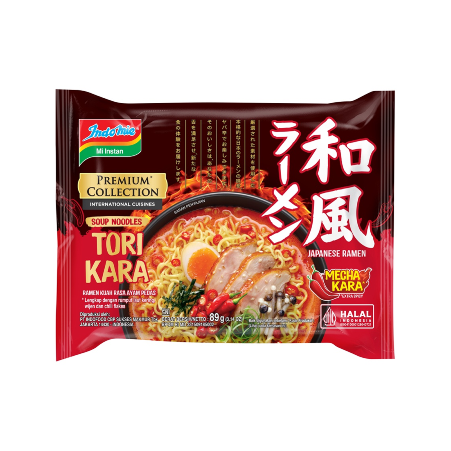 [Bundling 3] Indomie Mie Instant Premium Japanese Tori Kara Ramen 89 gram