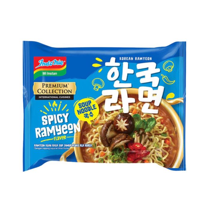 [Bundling 3] Indomie Premium Korean Soup Noodle Spicy Ramyeon Mie Instan 83 gram