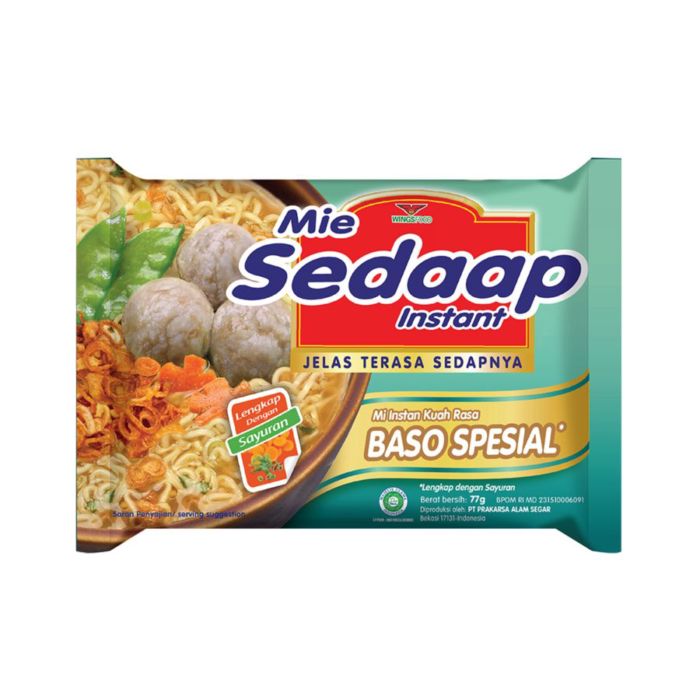 [Bundling 3] Mie Sedaap Mie Kuah Baso Spesial 77 gram