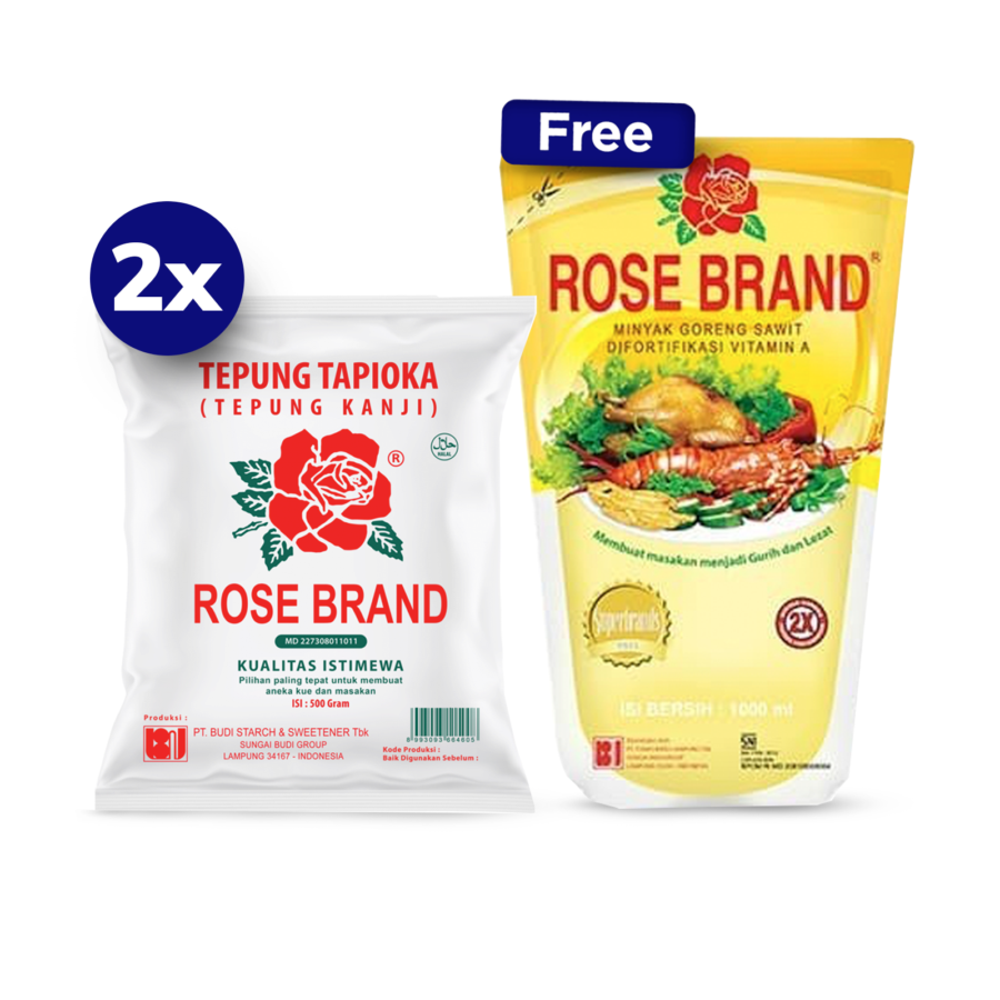 Buy 2 Rosebrand Tapioka 500gr get 1 Minyak Rosebrand 1lt